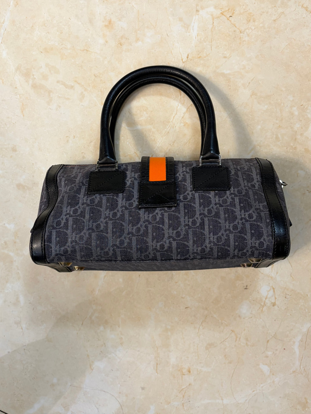 Christian Dior 2005 Flight Canvas Boston Bag