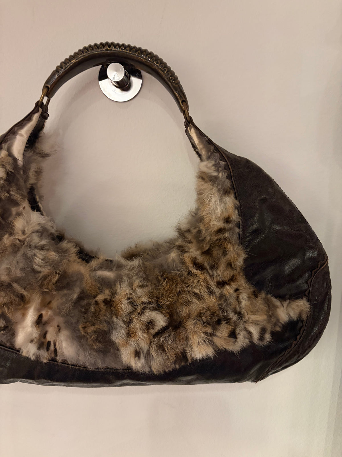 Francesco biasia fur bag