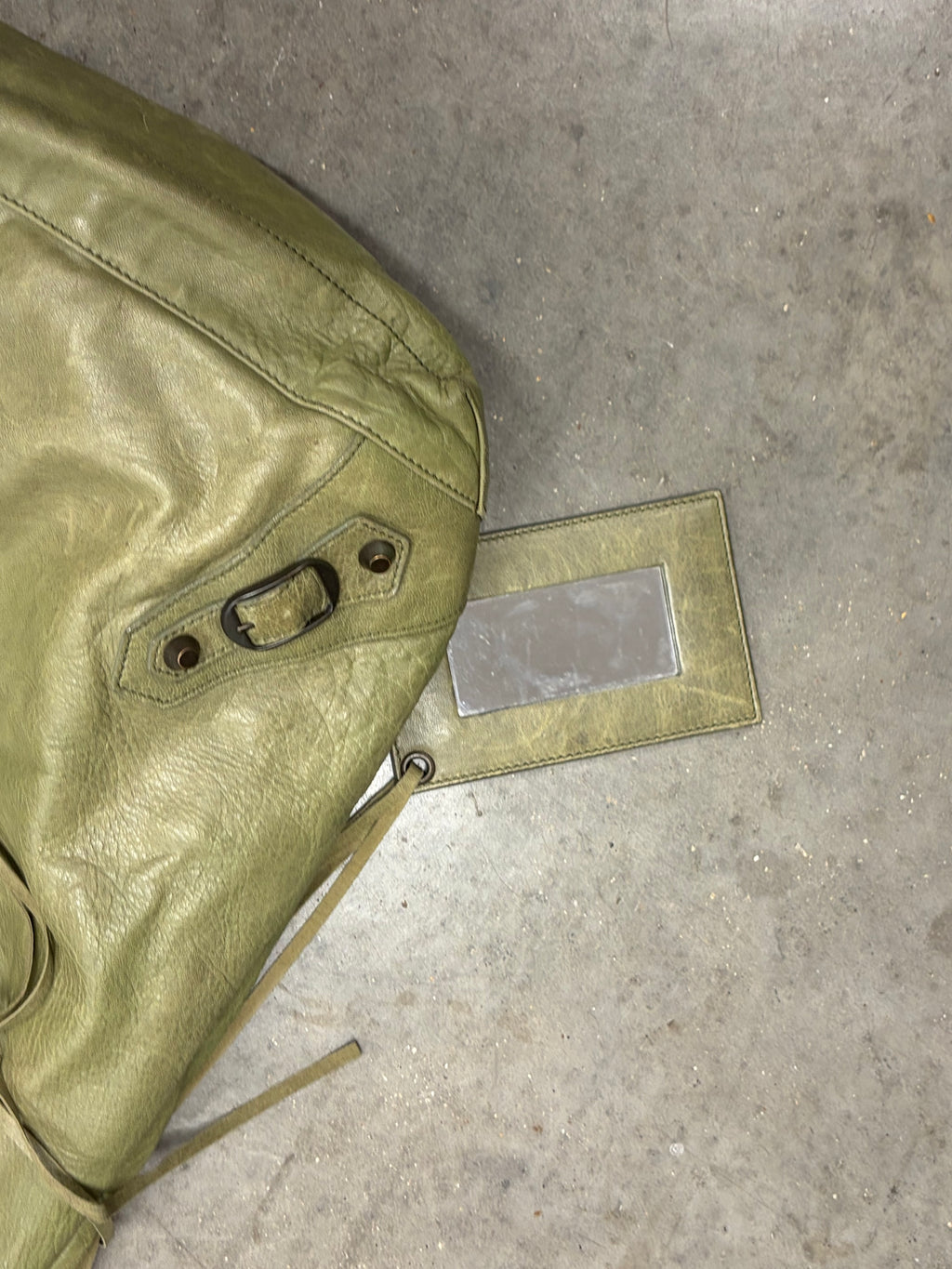 Balenciaga City Hobo Bag In Green