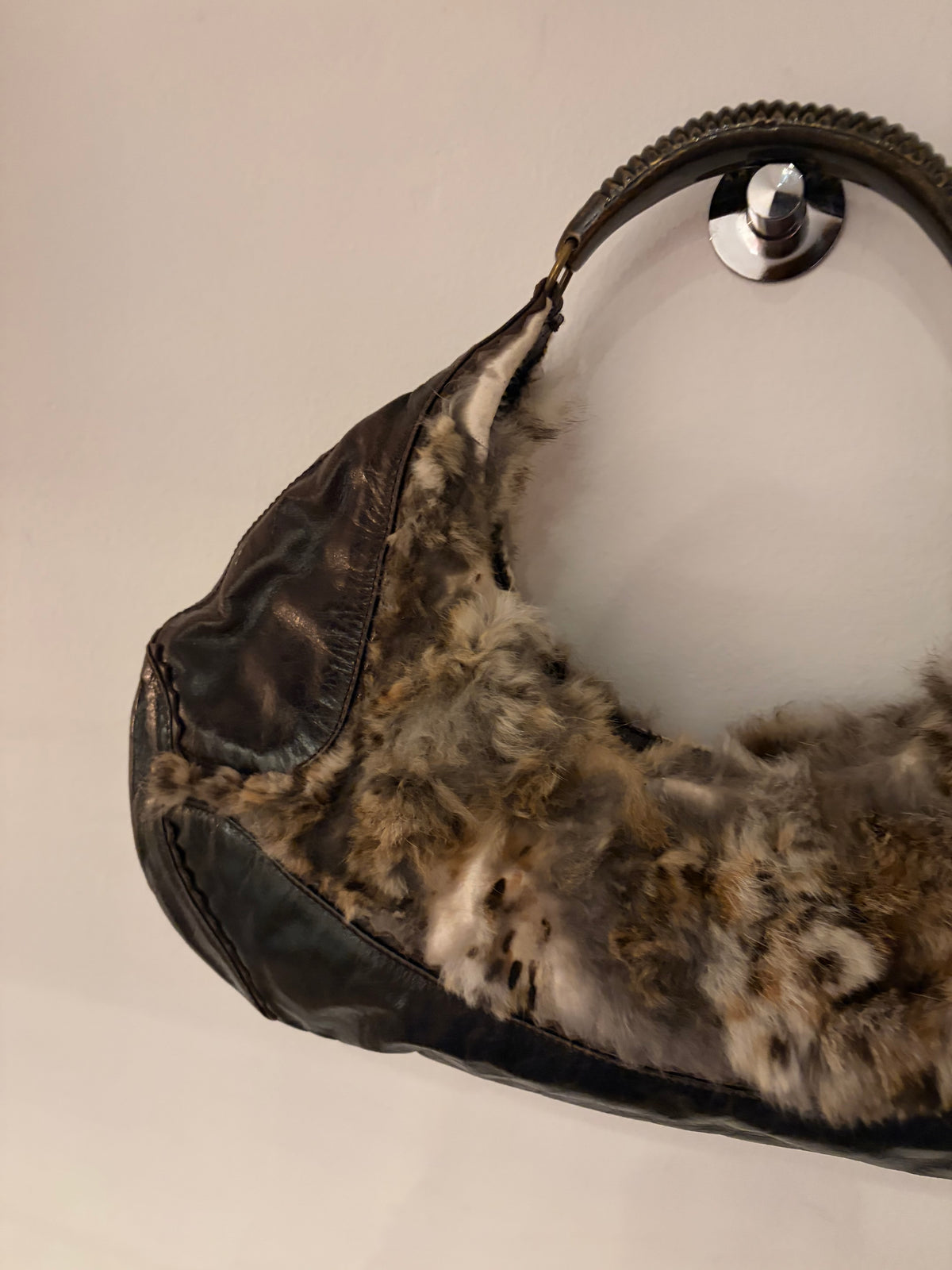 Francesco biasia fur bag