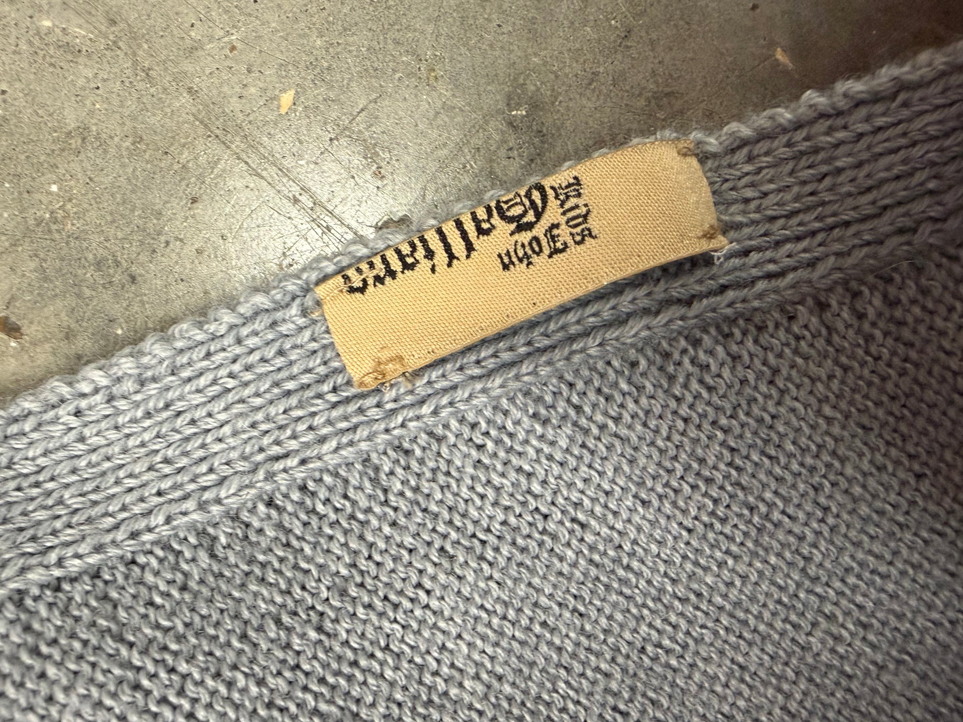 John Galliano Newspaper Print Scarf – With Original Tag