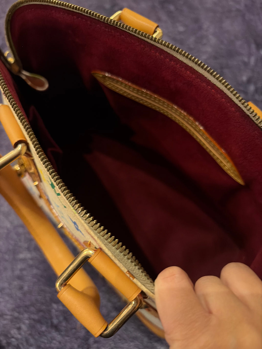 Louis Vuitton Takashi Murakami White Monogram Multicolor Handbag