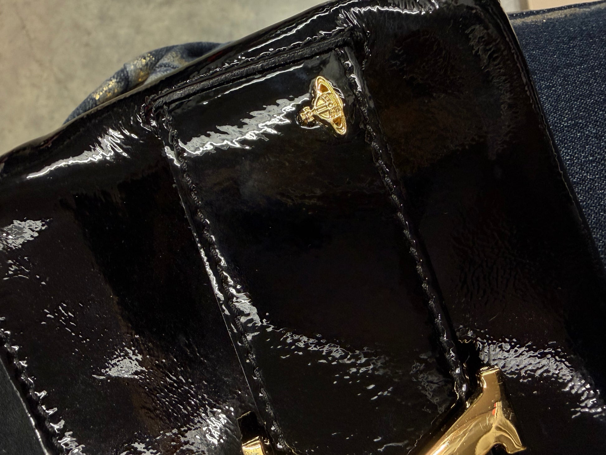 Vivienne Westwood 2016 “SEX” Patent Leather Clutch