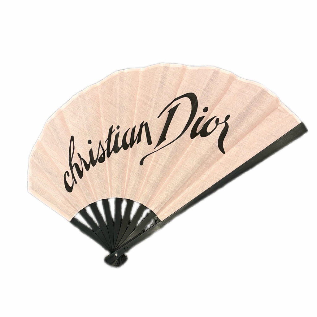 Christian Dior Pink Folding Fan only Japan Sensu Novelty
