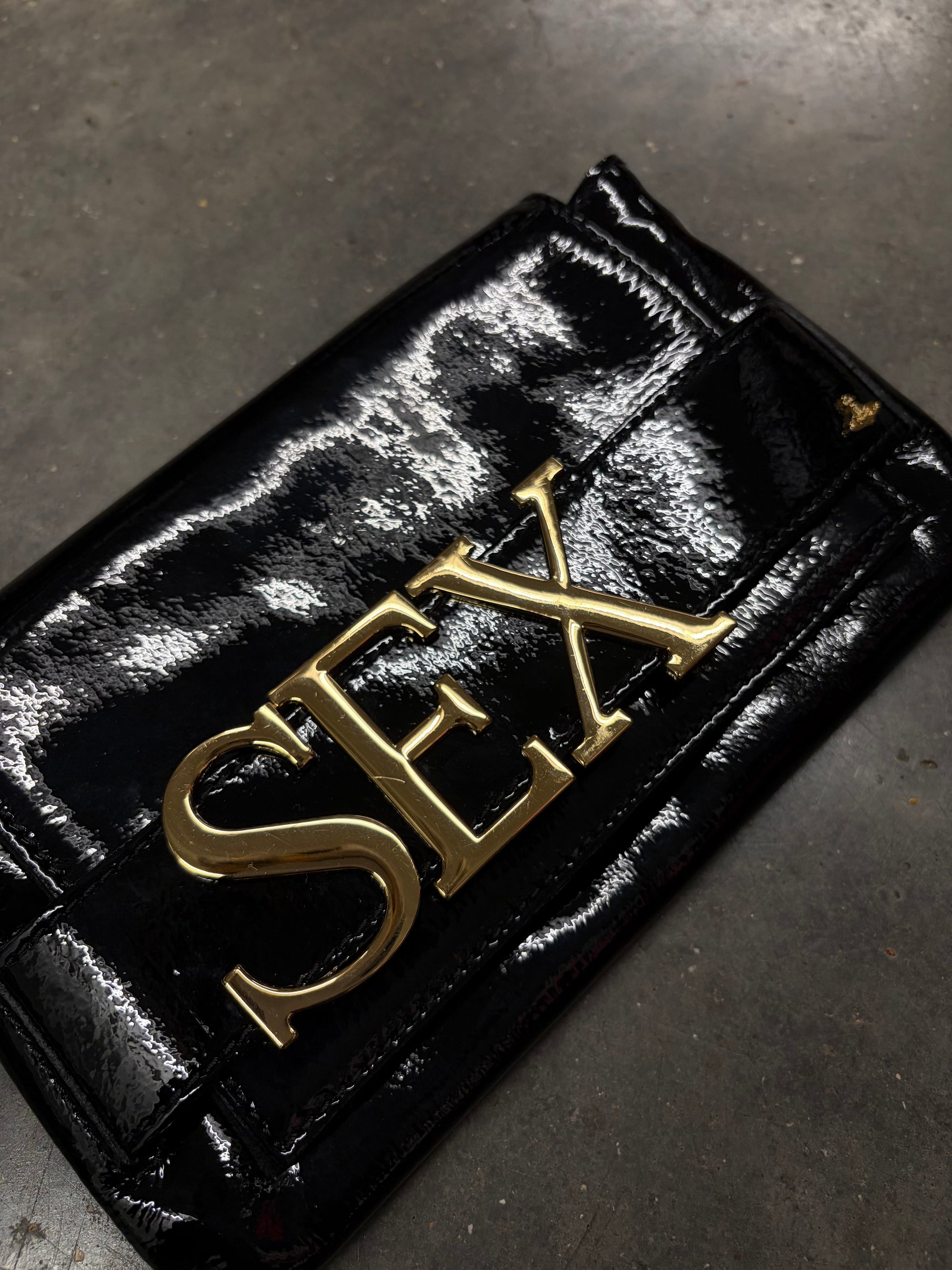 Vivienne Westwood 2016 “SEX” Patent Leather Clutch