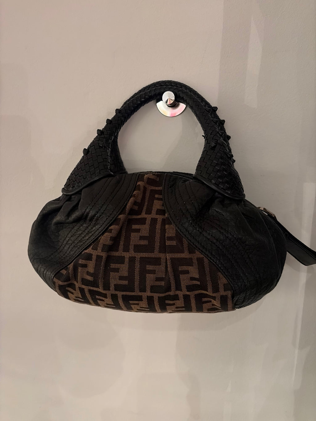 Fendi Mini Spy Bag Leather Black