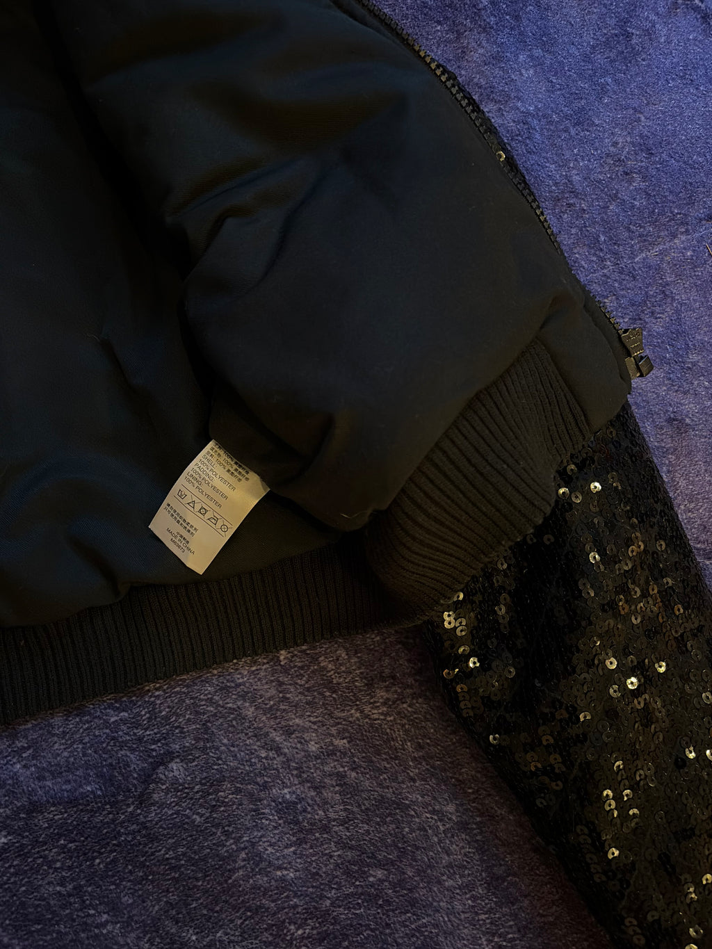 Jeremy Scott x Adidas Sequin Bomber Jacket