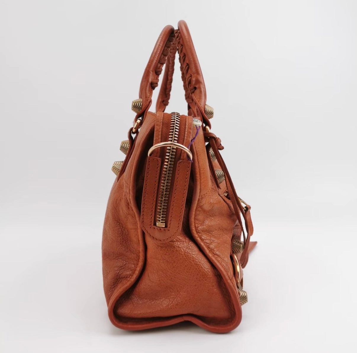Balenciaga Brown Leather City Bag