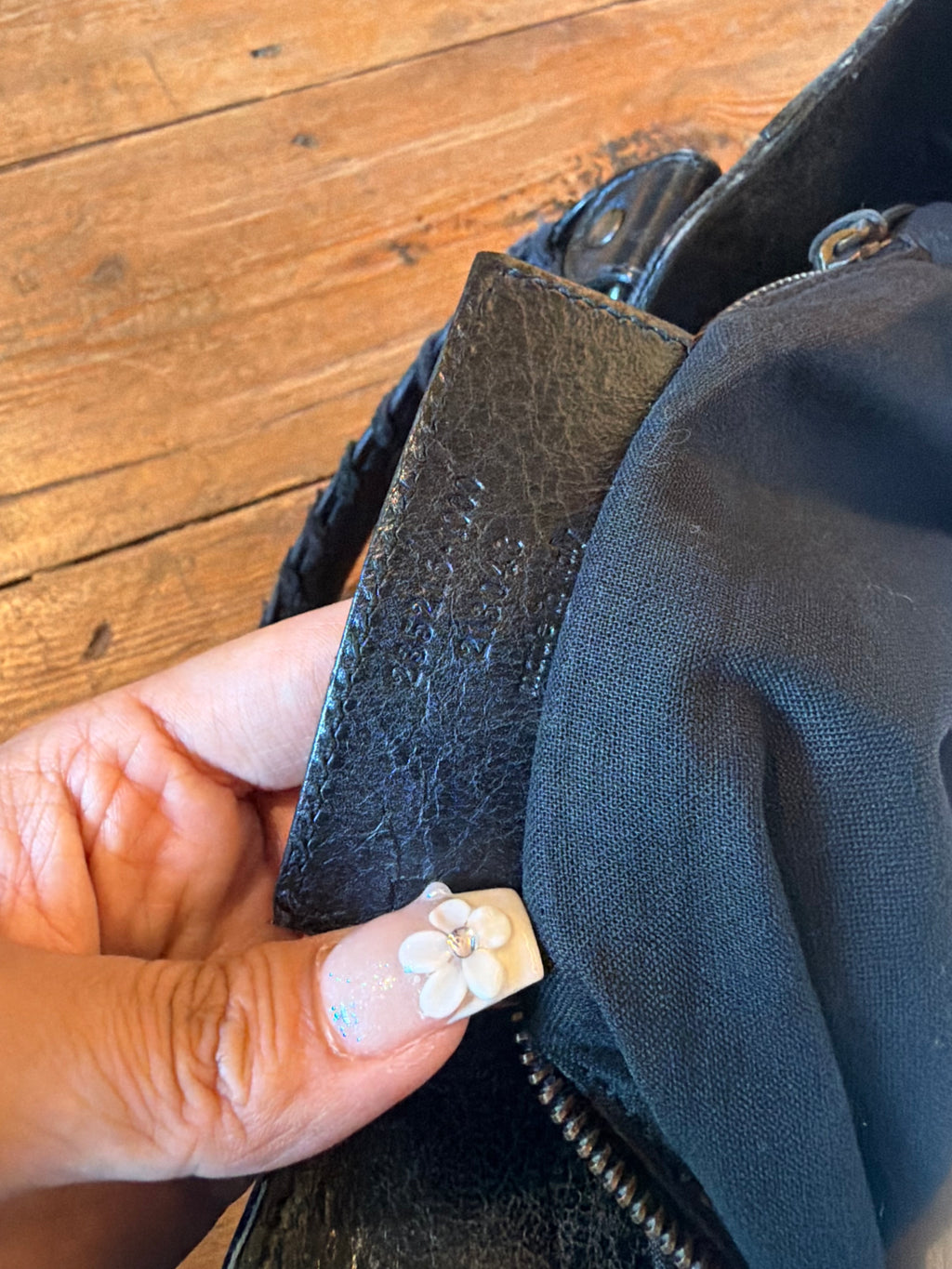 Balenciaga Velo Black Leather HandBag