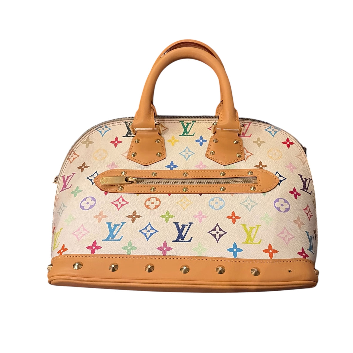 Louis Vuitton Takashi Murakami White Monogram Multicolor Handbag