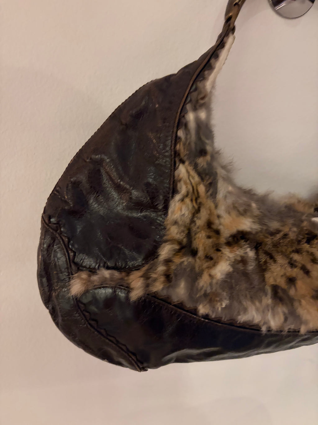 Francesco biasia fur bag