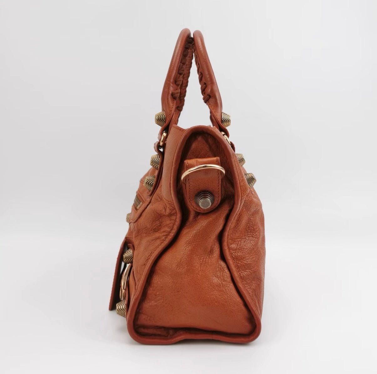 Balenciaga Brown Leather City Bag