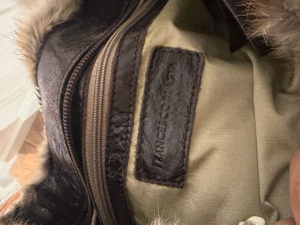 Francesco biasia fur bag