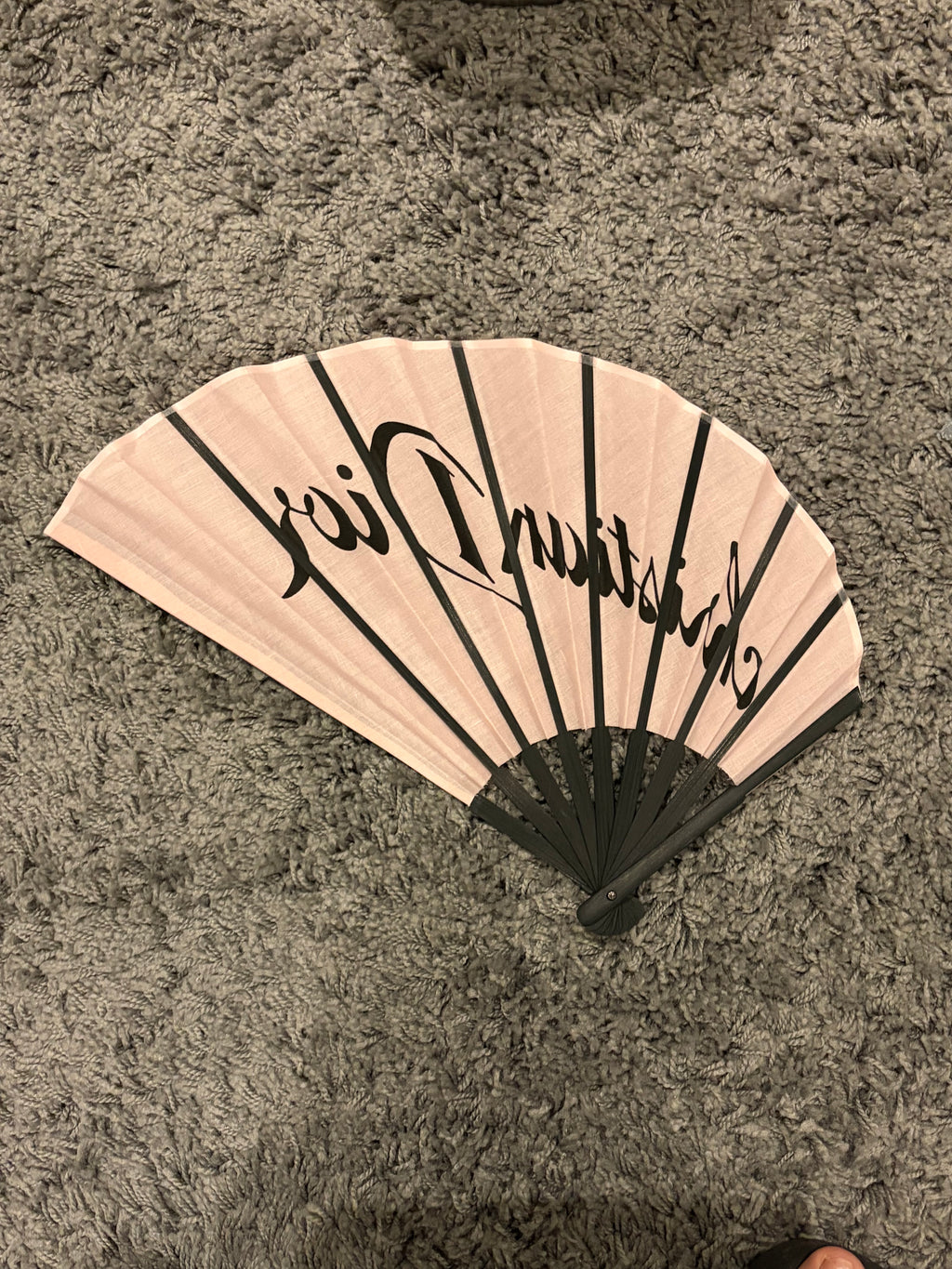 Christian Dior Pink Folding Fan only Japan Sensu Novelty