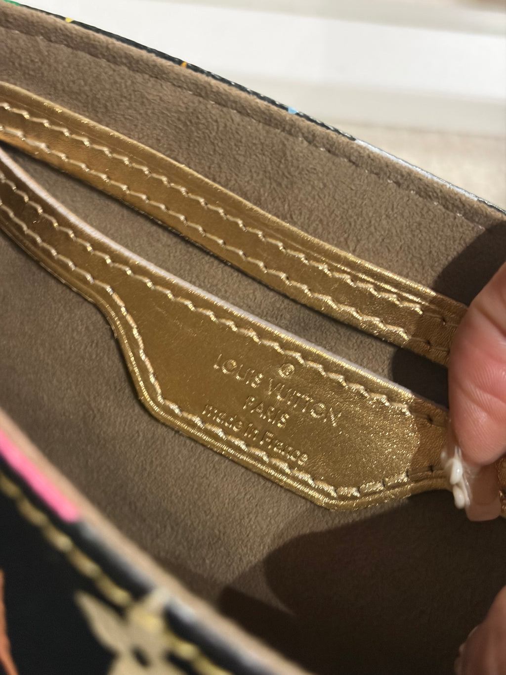 LOUIS VUITTON Marilyn Monogram multicolor Shoulder Bag in Gold leathe