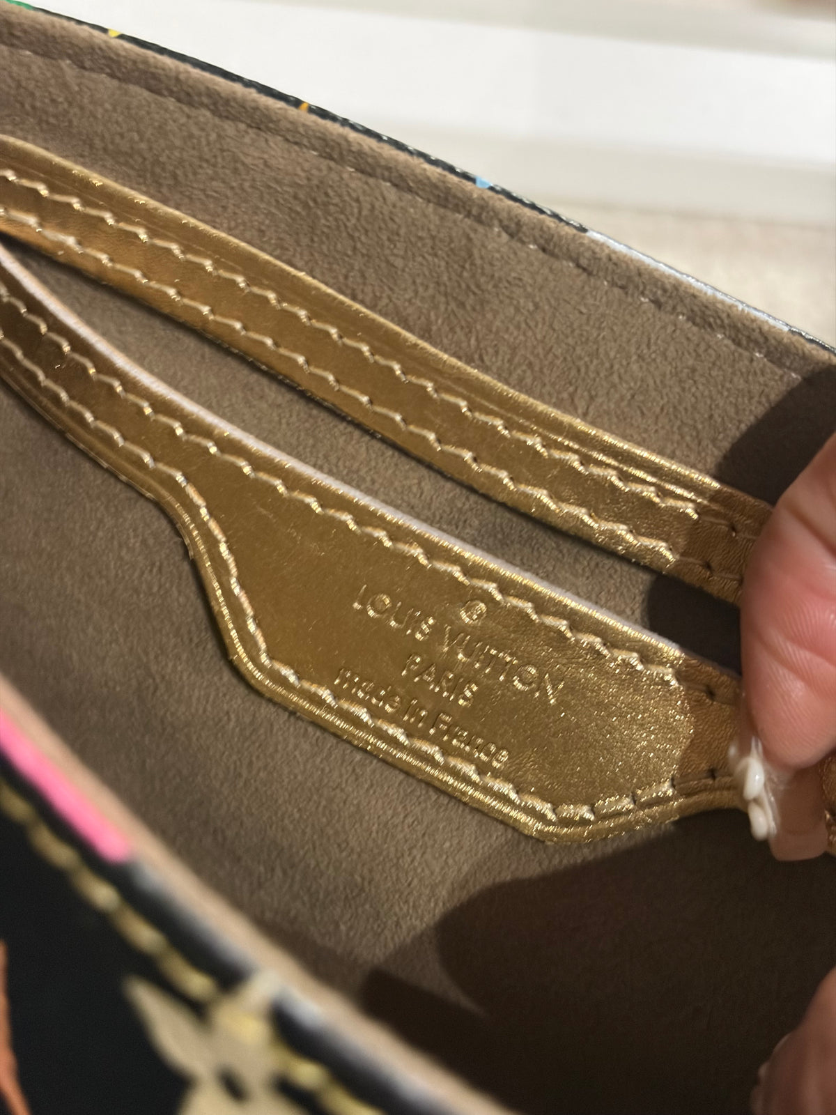 LOUIS VUITTON Marilyn Monogram multicolor Shoulder Bag in Gold leathe
