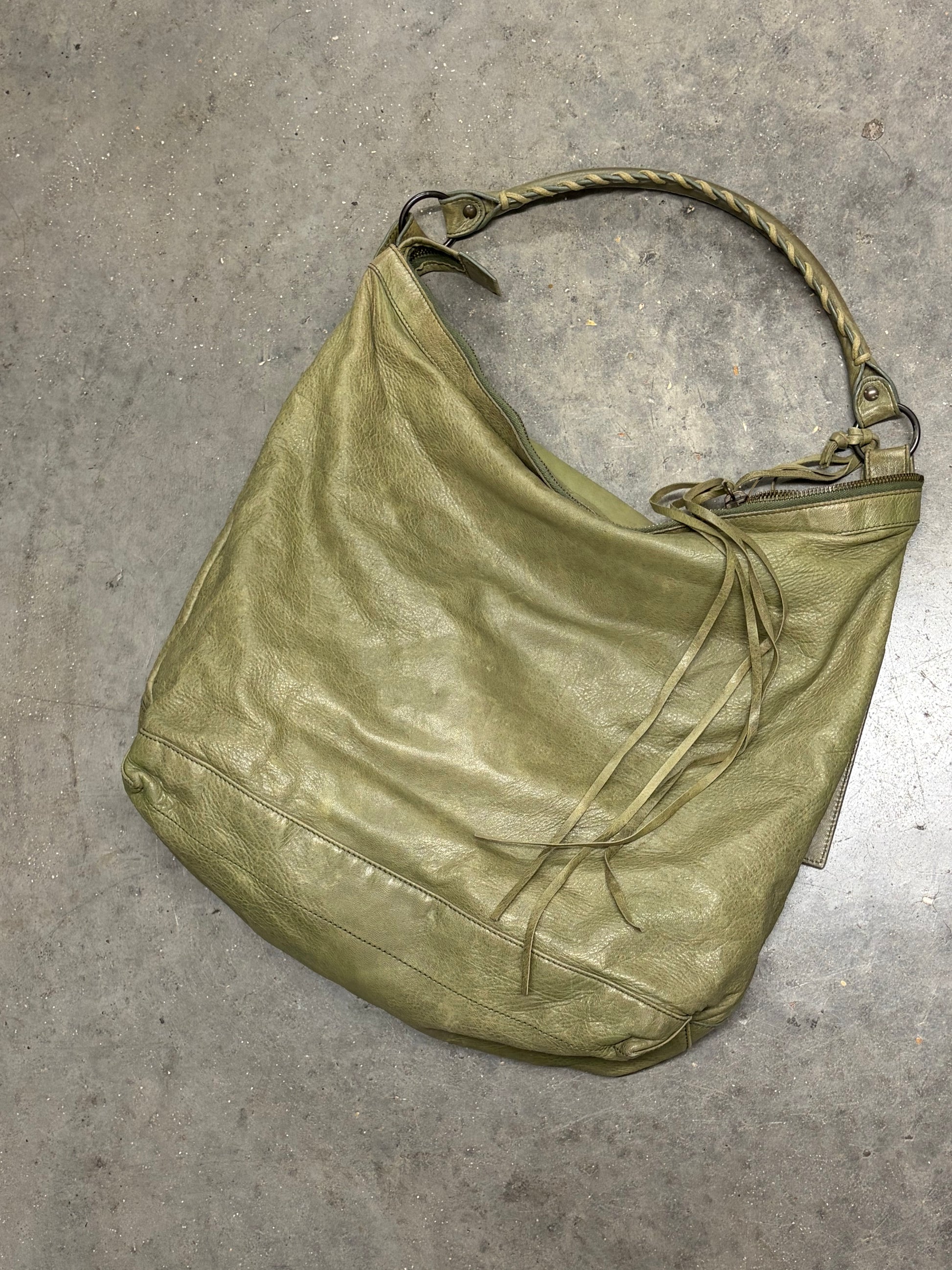 Balenciaga City Hobo Bag In Green