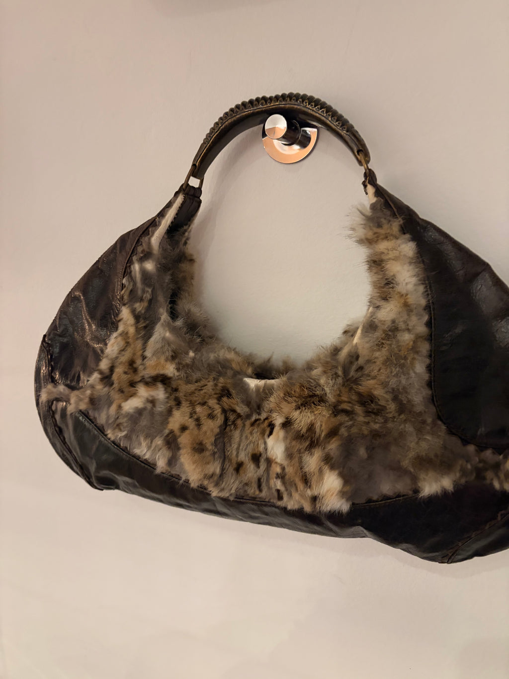 Francesco biasia fur bag