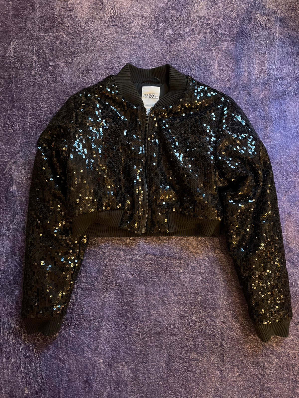 Jeremy Scott x Adidas Sequin Bomber Jacket