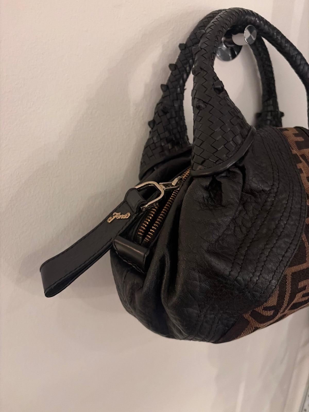 Fendi Mini Spy Bag Leather Black