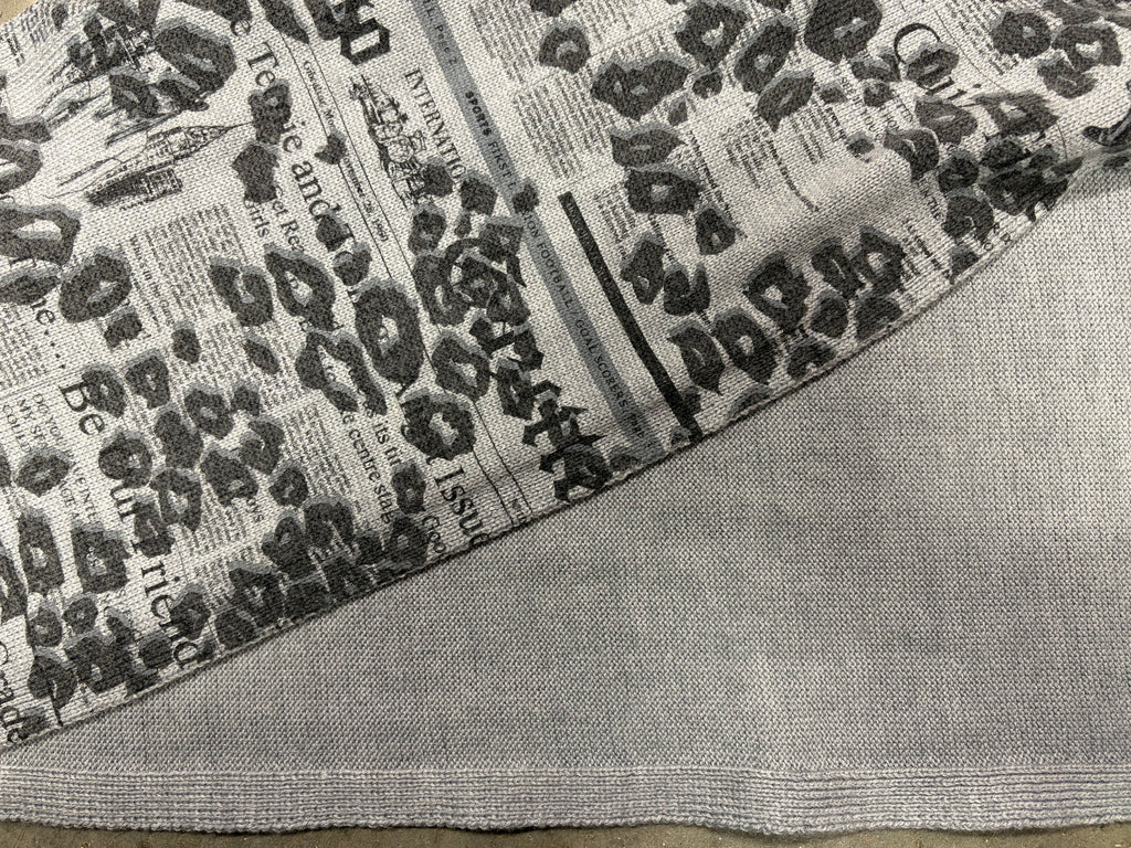 John Galliano Newspaper Print Scarf – With Original Tag