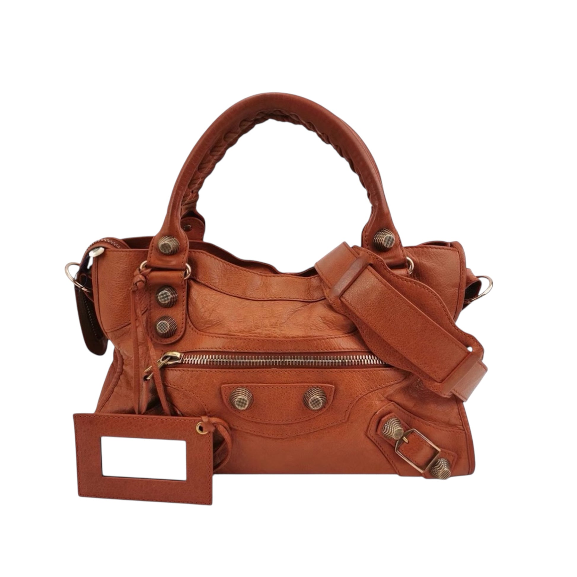 Balenciaga Brown Leather City Bag