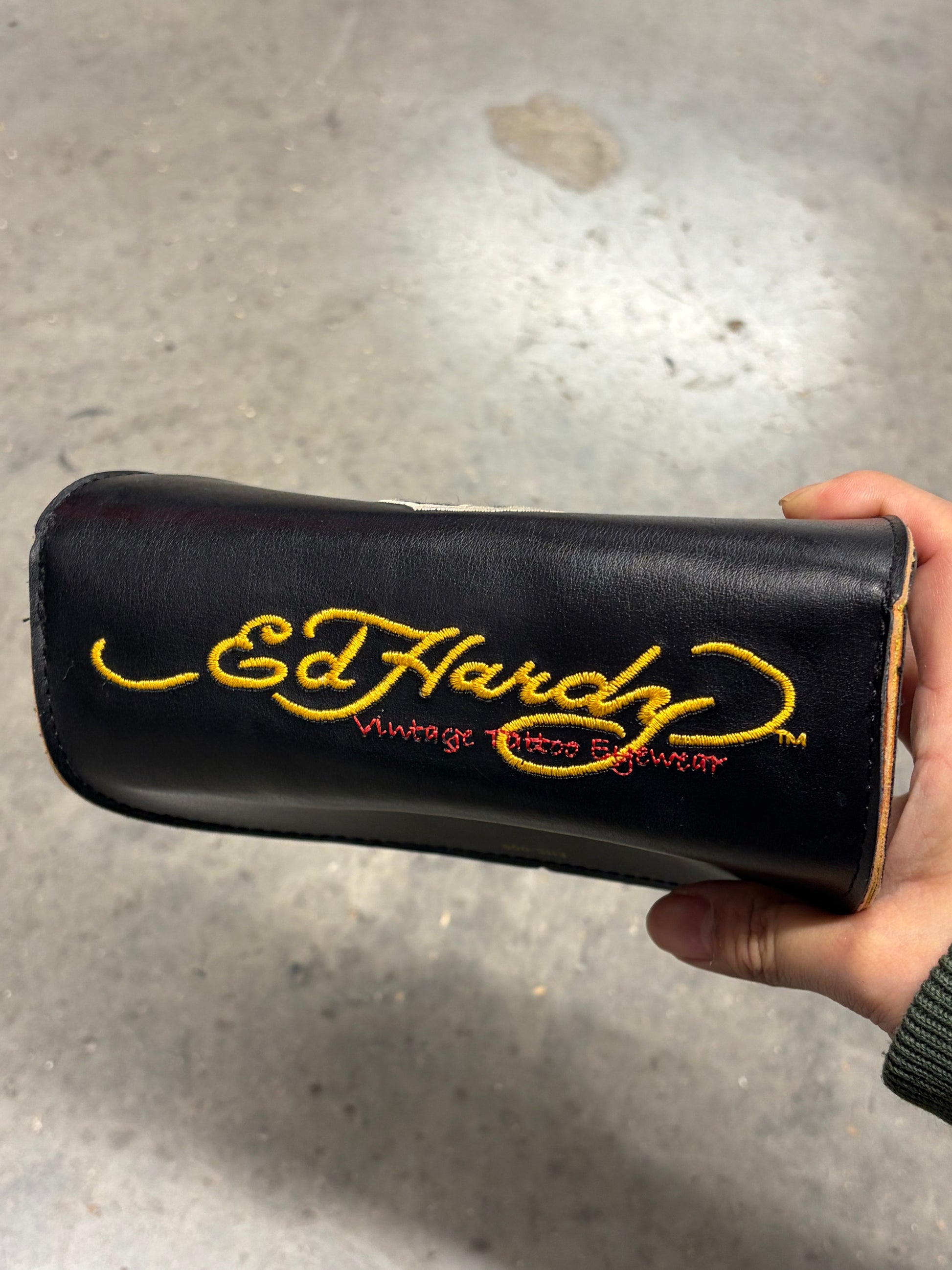 Ed Hardy Shield Sunglasses – Cross Detail