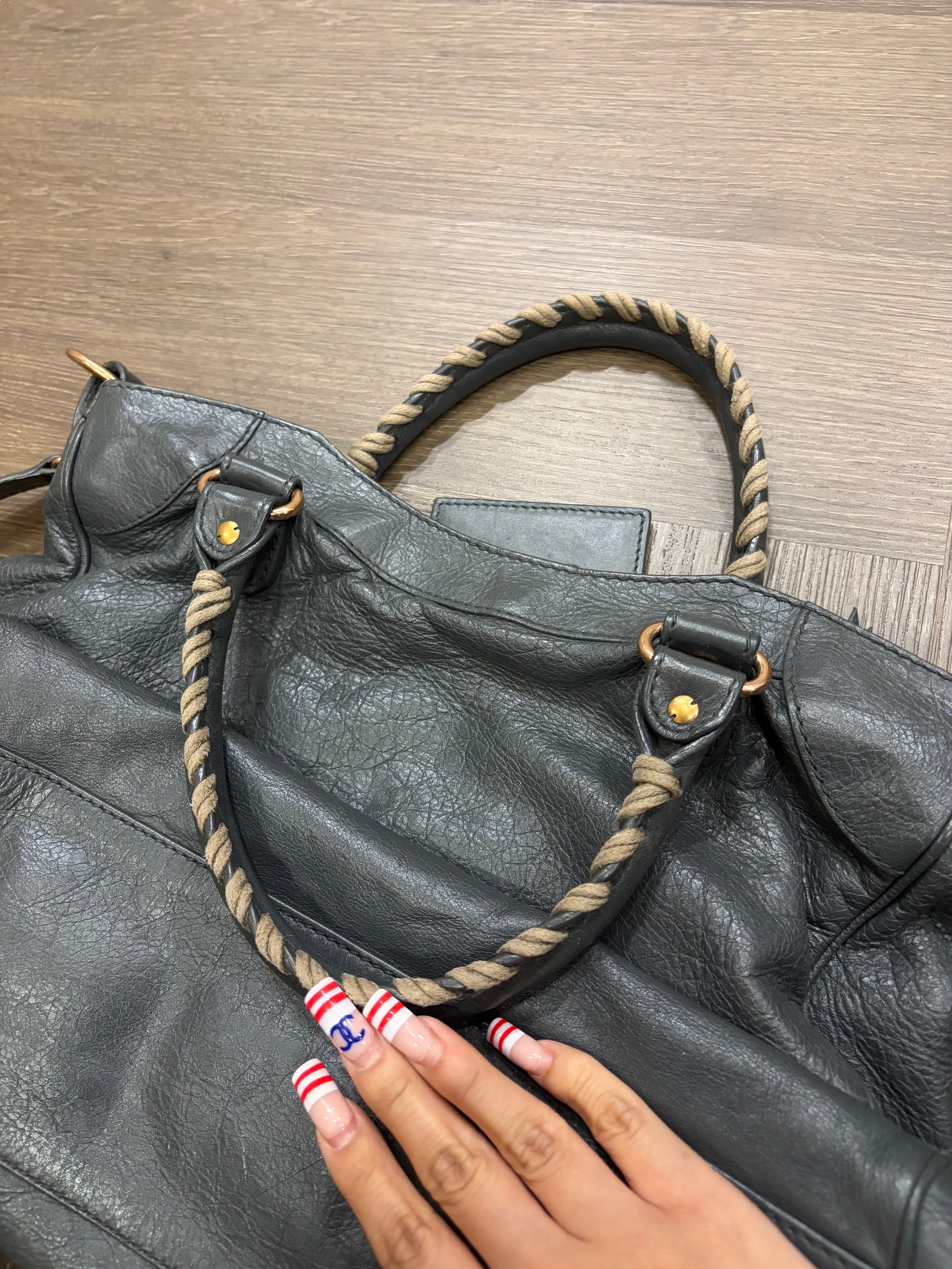 Balenciaga velo city bag in grey