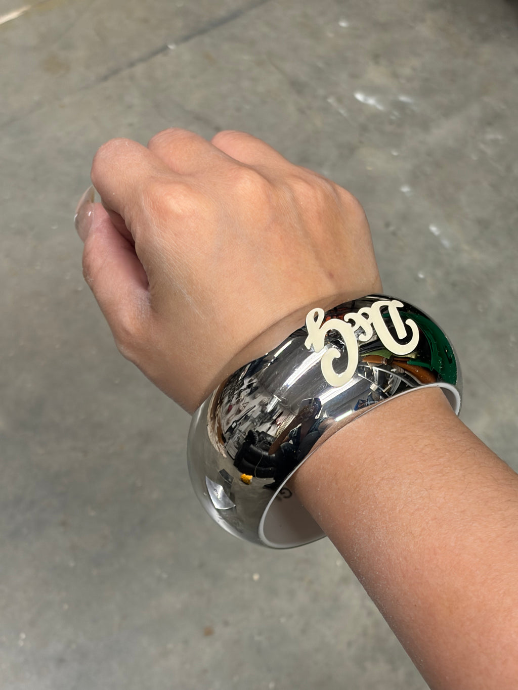 Dolce & Gabbana Silver Ceramic Heavy Bracelet