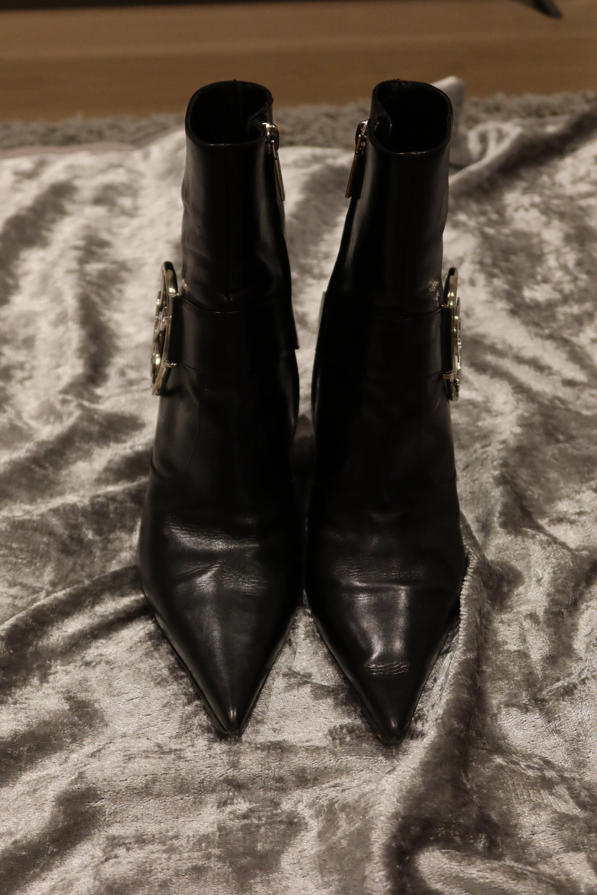 Christian Dior By John Galliano 2000s CD Logo Leather Boots