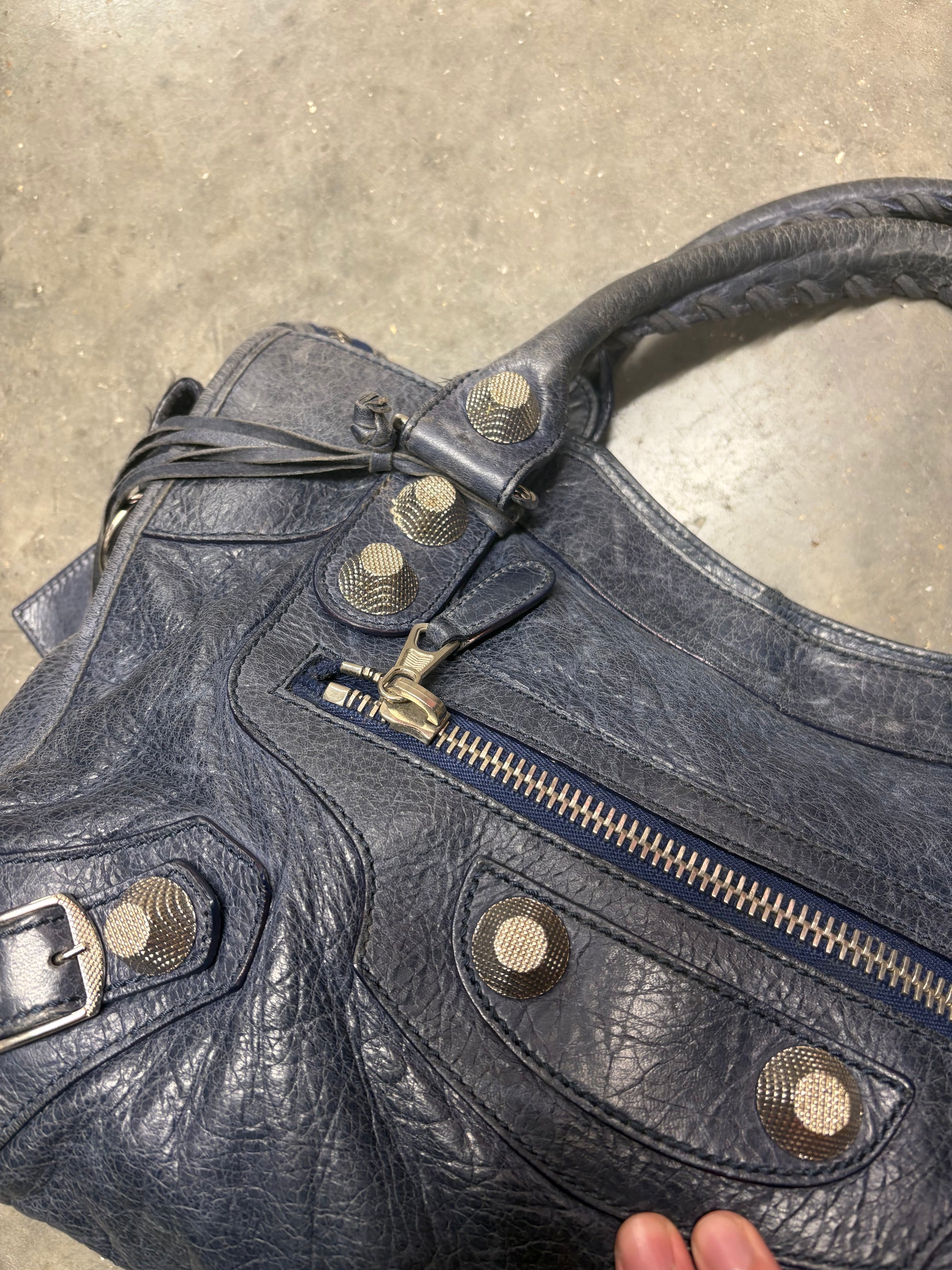 Balenciaga City Bag size Medium in Navy