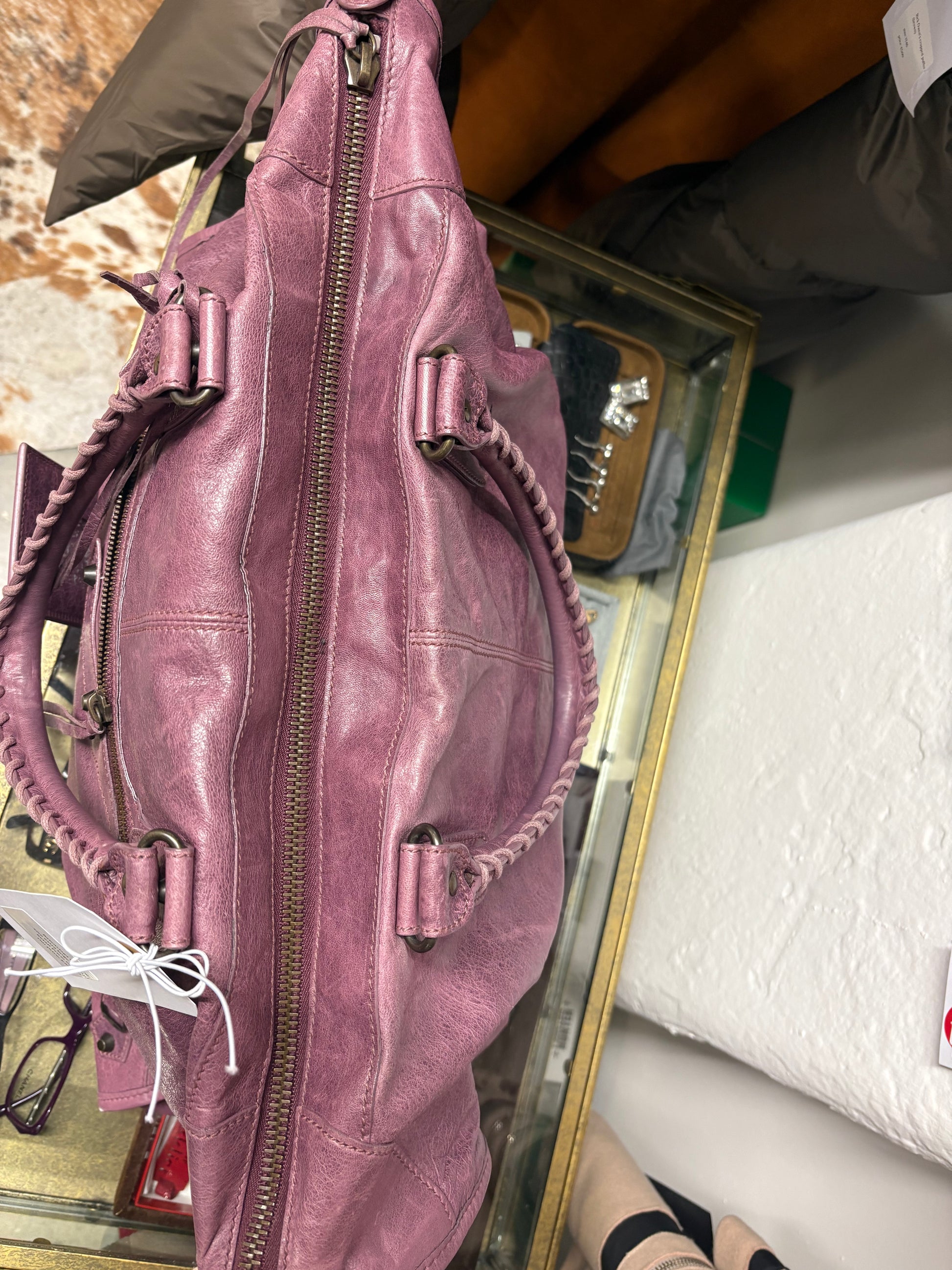 Balenciaga City Bag Extra Large Size in Purple