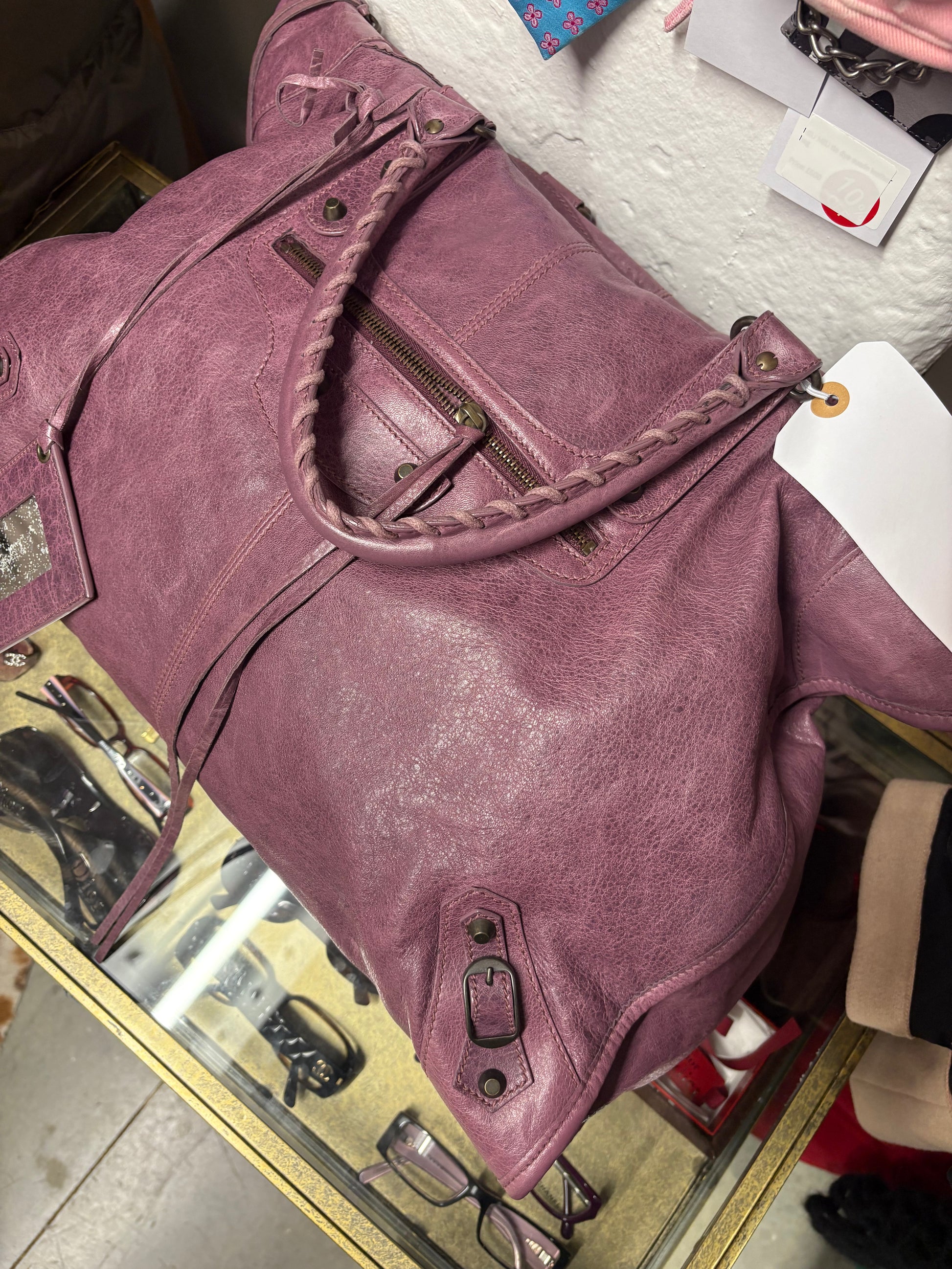 Balenciaga City Bag Extra Large Size in Purple