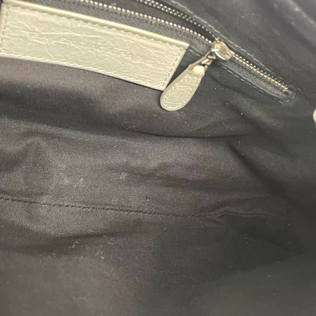Balenciaga The First Hand Bag Leather 2way Grey