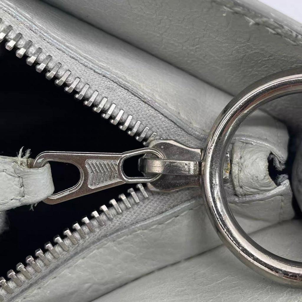 Balenciaga The First Hand Bag Leather 2way Grey