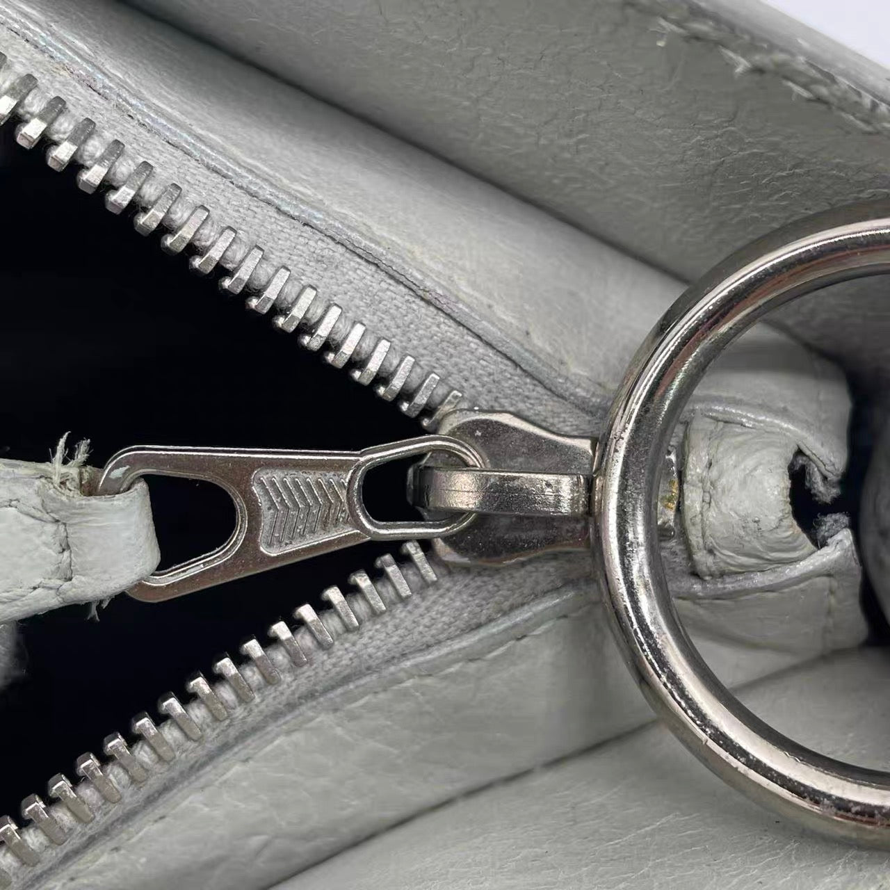 Balenciaga The First Hand Bag Leather 2way Grey