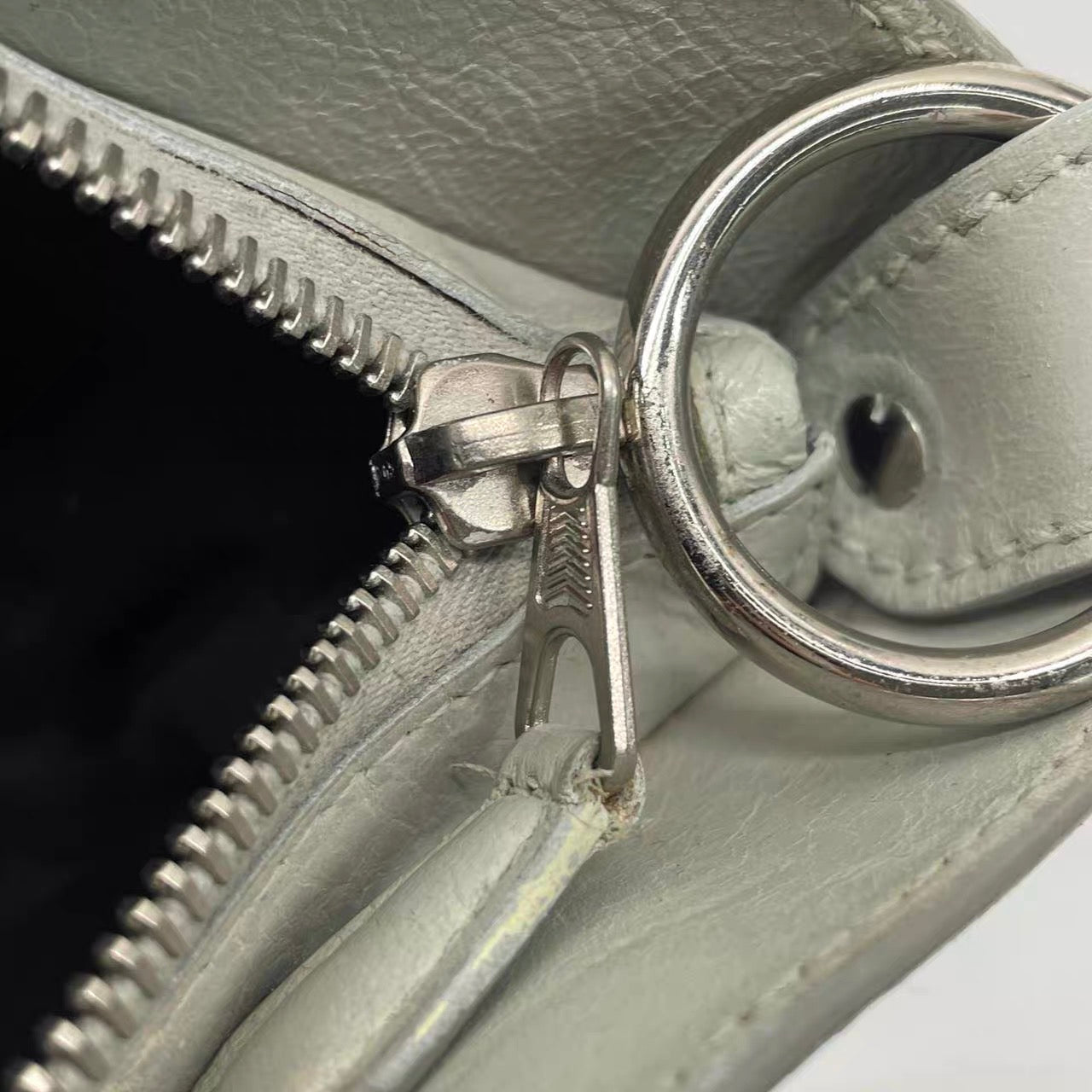 Balenciaga The First Hand Bag Leather 2way Grey
