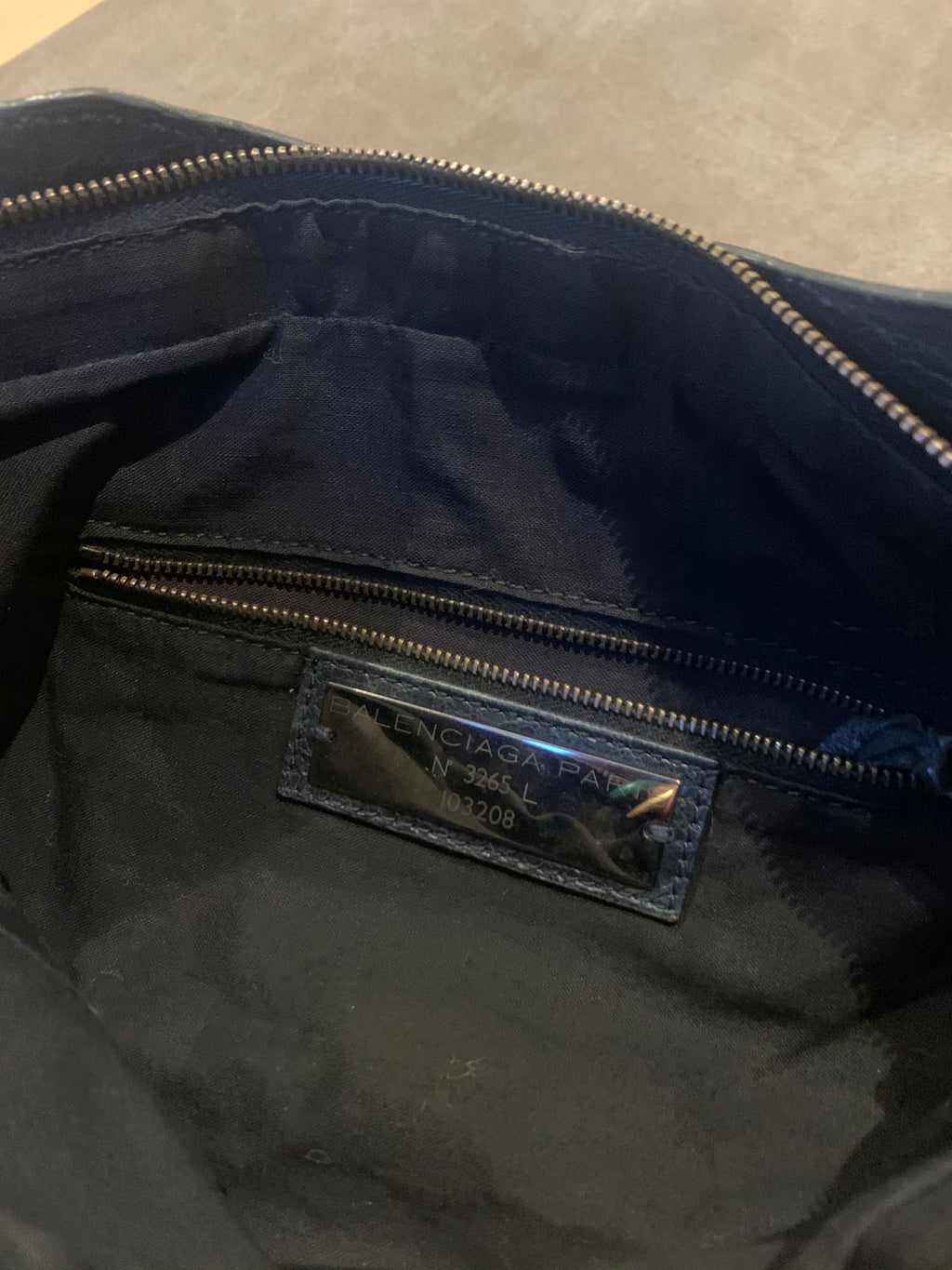 Balenciaga The First Hand Bag Leather 2way Dark Green