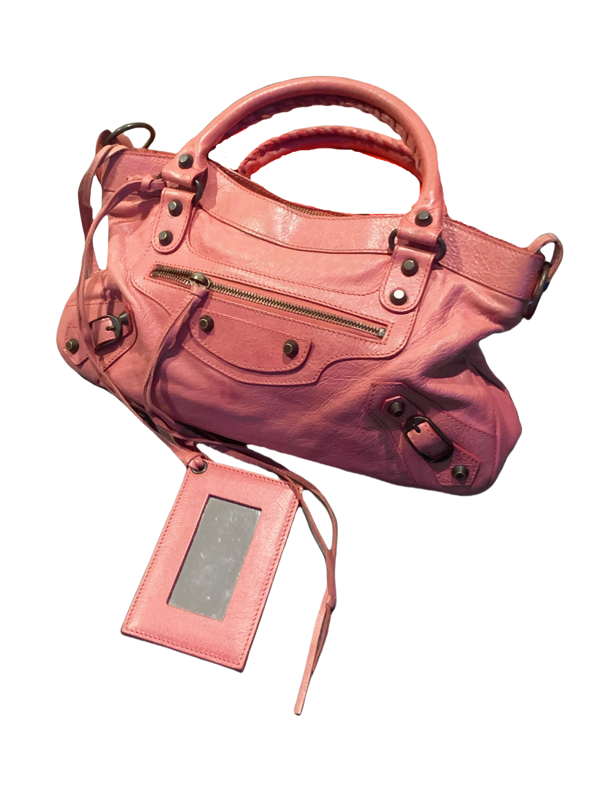 Balenciaga The First Hand Bag Leather 2way Light Pink