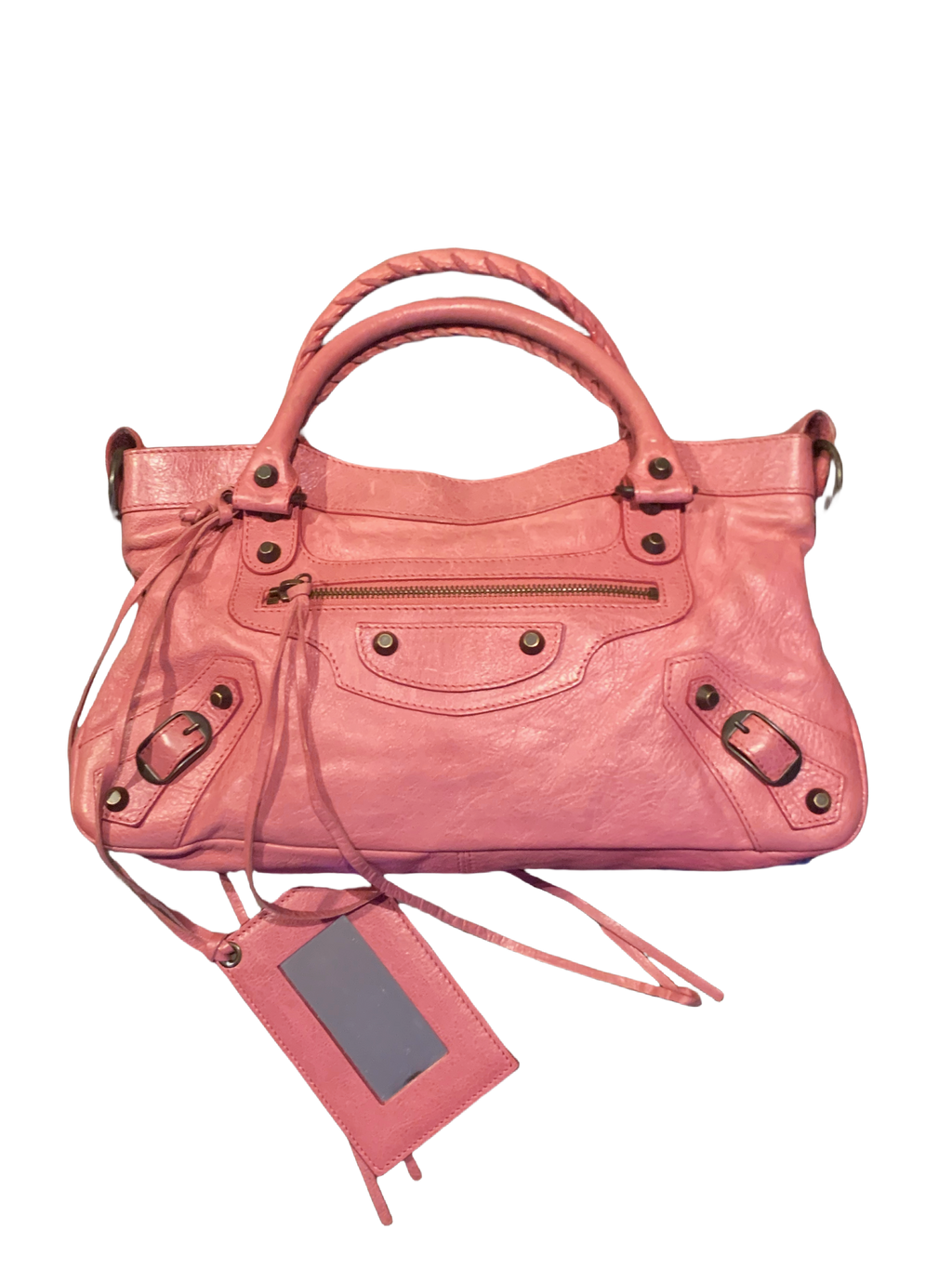 Balenciaga The First Hand Bag Leather 2way Light Pink