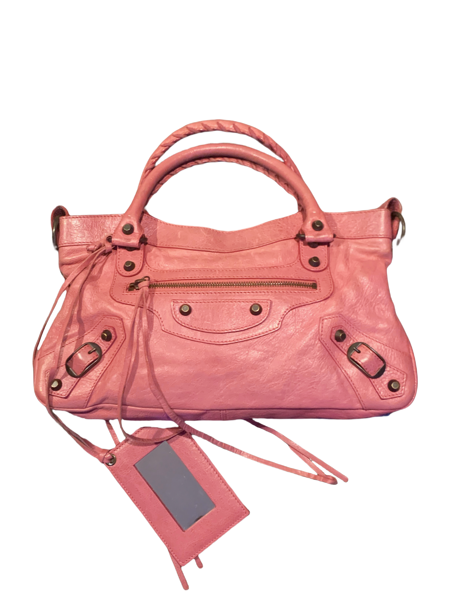 Balenciaga The First Hand Bag Leather 2way Light Pink