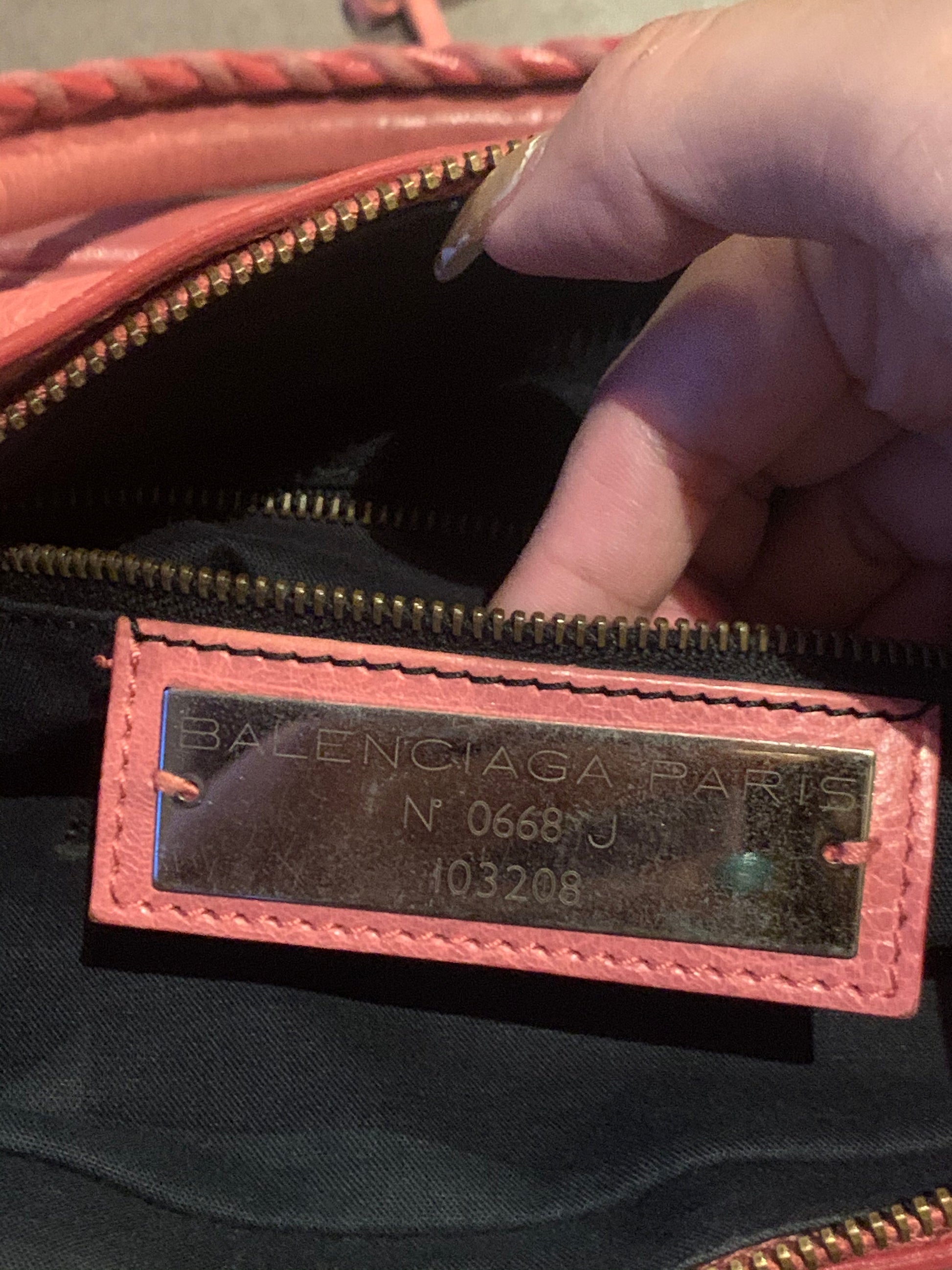 Balenciaga The First Hand Bag Leather 2way Light Pink