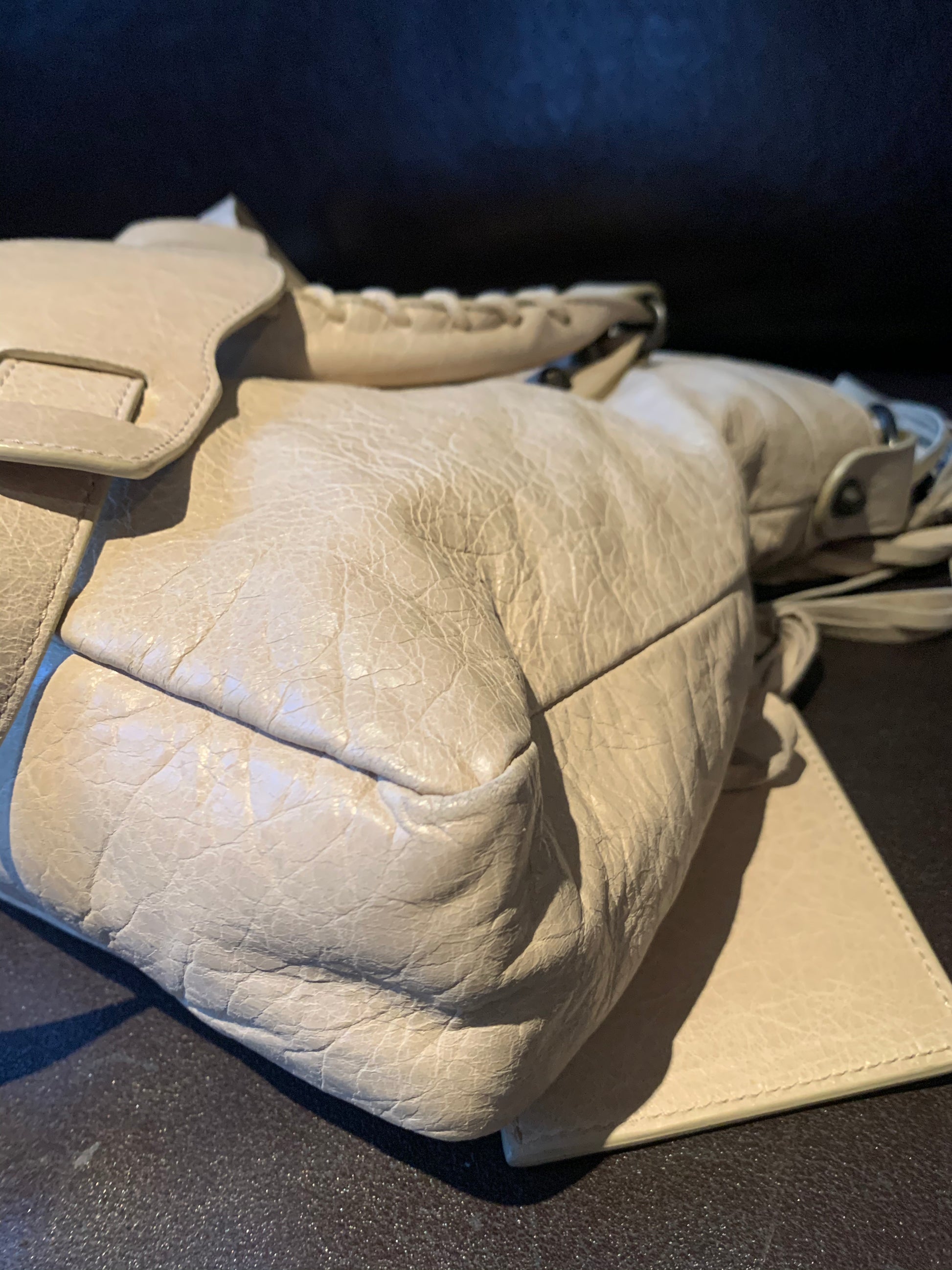 Balenciaga First Classic Town Bag in Cream White