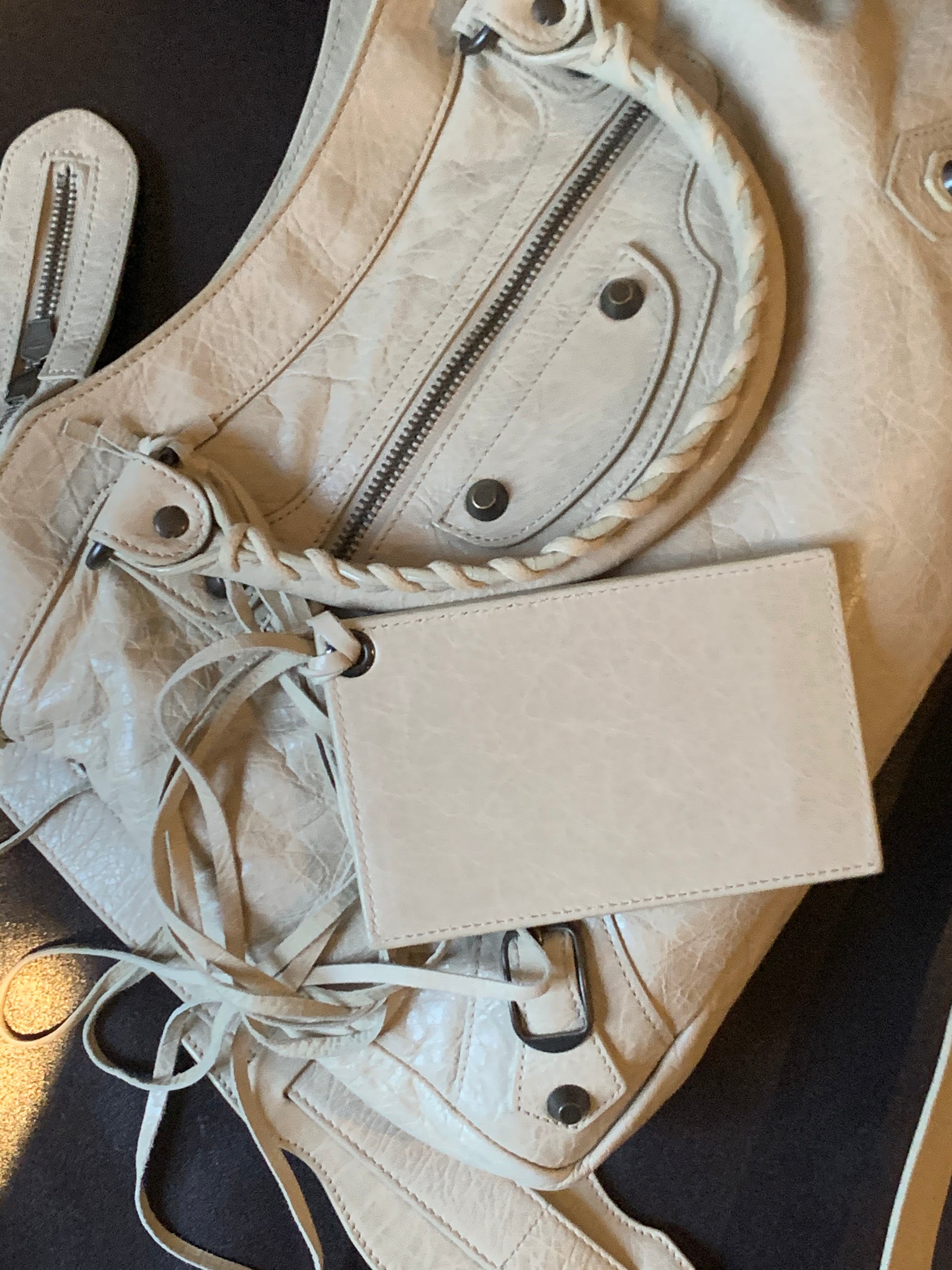 Balenciaga First Classic Town Bag in Cream White