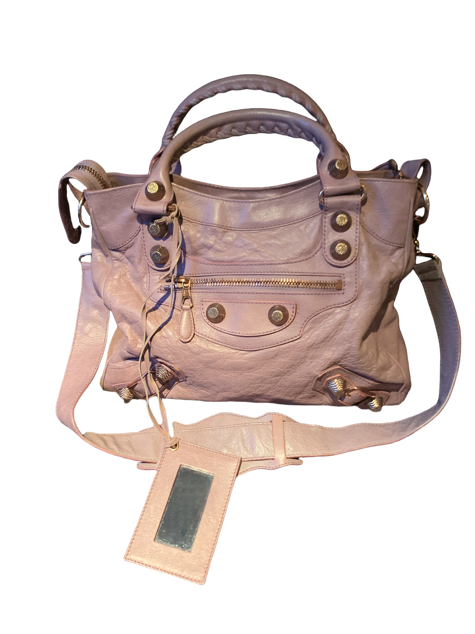 Balenciaga City Bag size Medium in Grey Purple