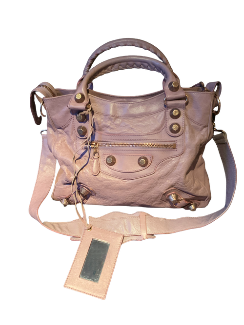 Balenciaga City Bag size Medium in Grey Purple