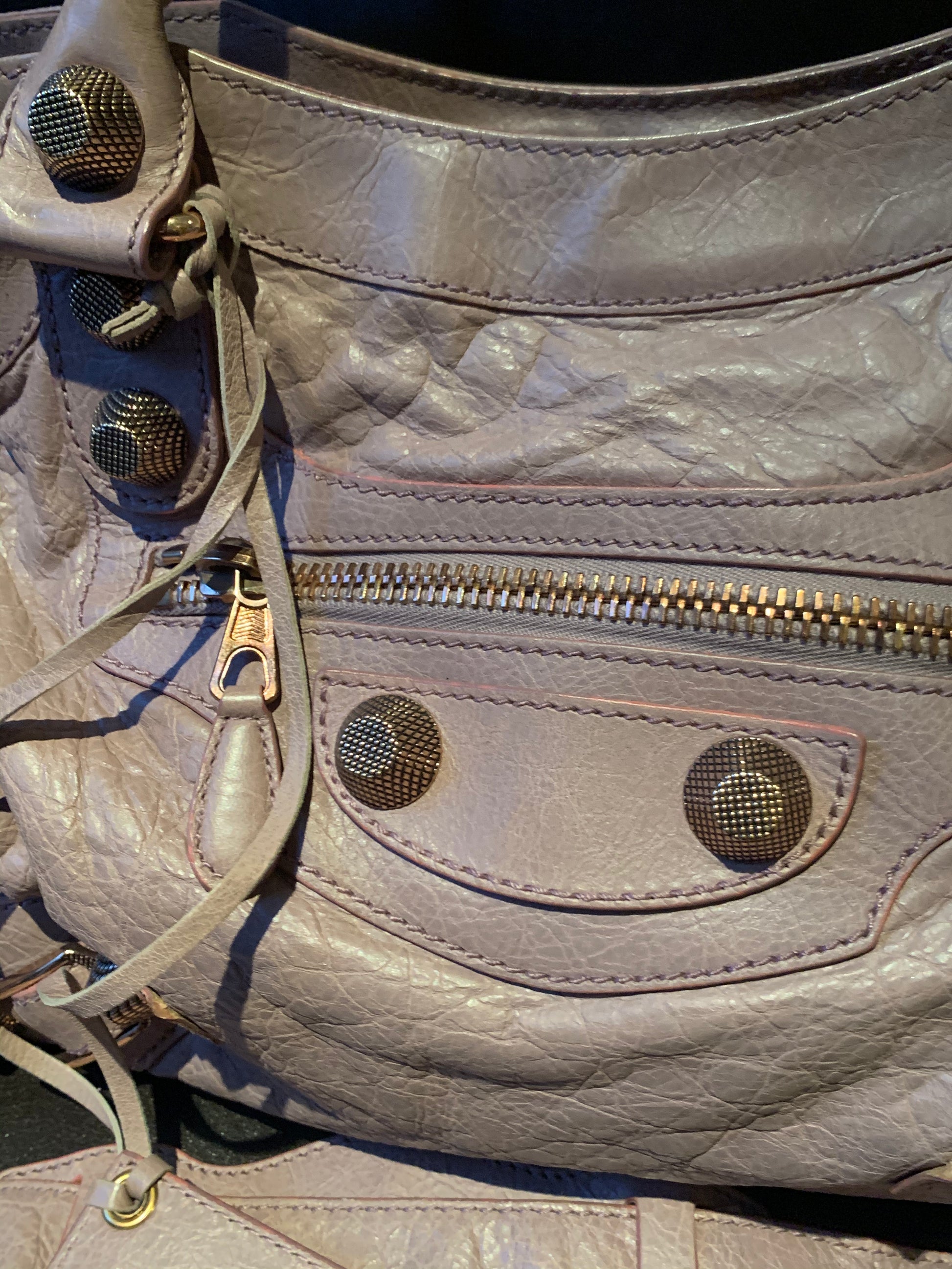 Balenciaga City Bag size Medium in Grey Purple