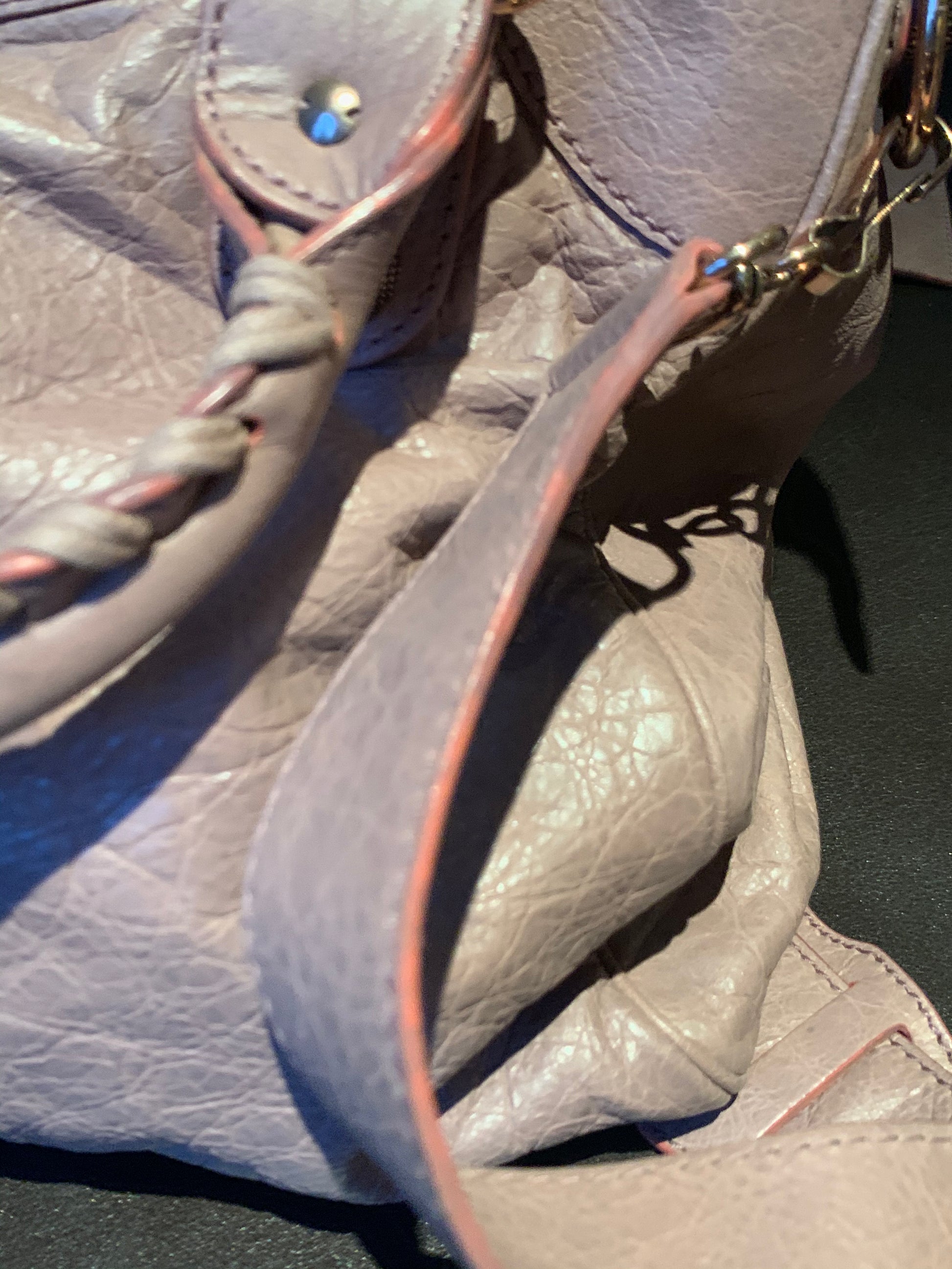 Balenciaga City Bag size Medium in Grey Purple