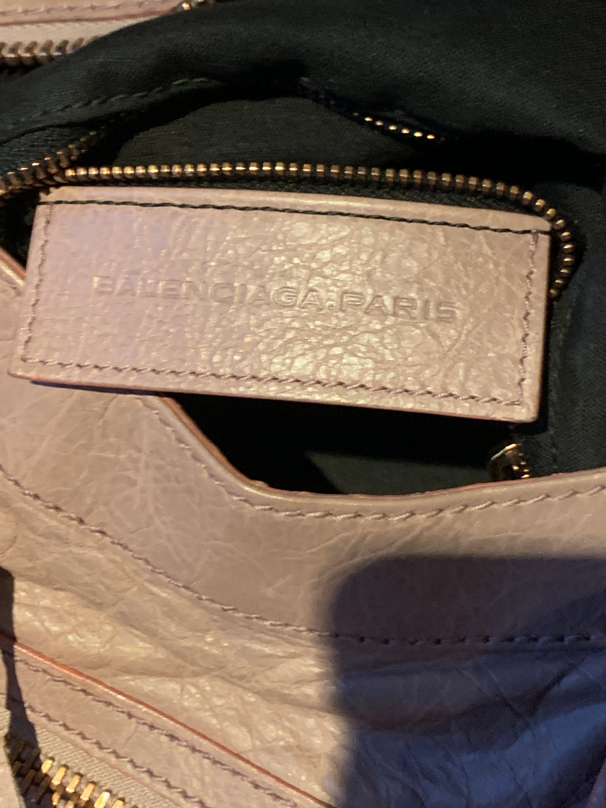 Balenciaga City Bag size Medium in Grey Purple