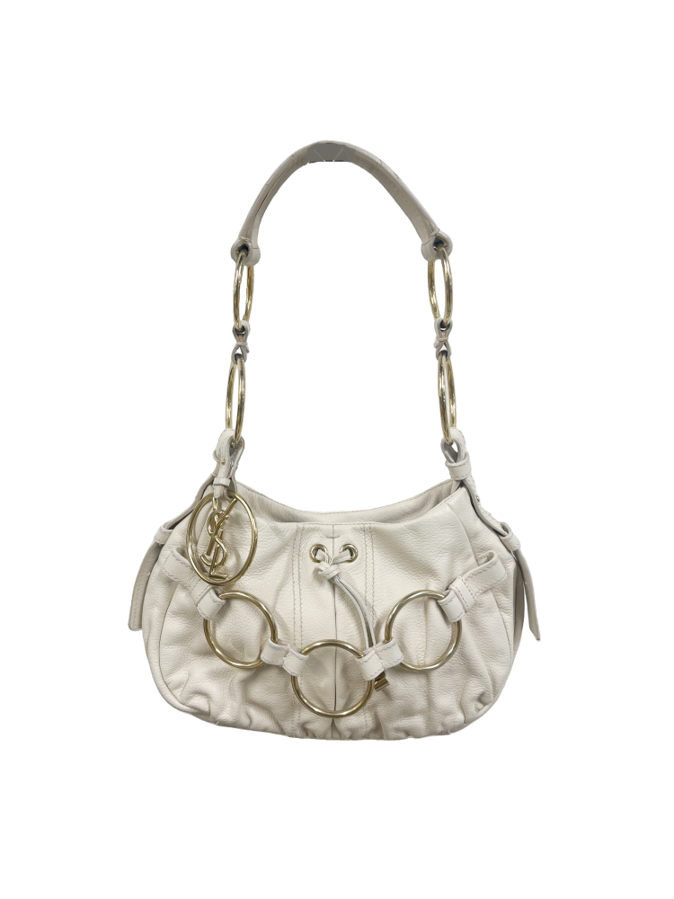 Yves Saint Laurent by Tomford White Leather Ring Bag